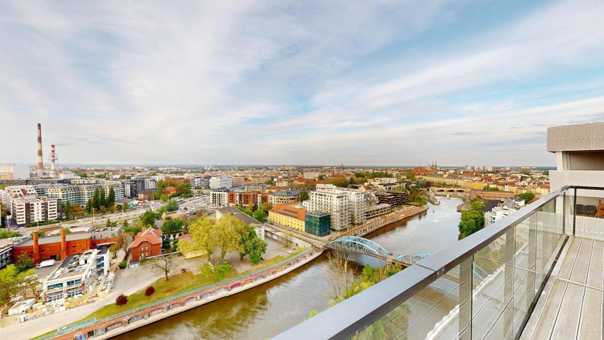 Family House By The River Odra -Panoramic Terrace - 3Room Apartment With 2 Separate Bedrooms And 2 Balconies By Wroapart-Pl- Perfect For Family & Business Stays วรอตซวาฟ ภายนอก รูปภาพ