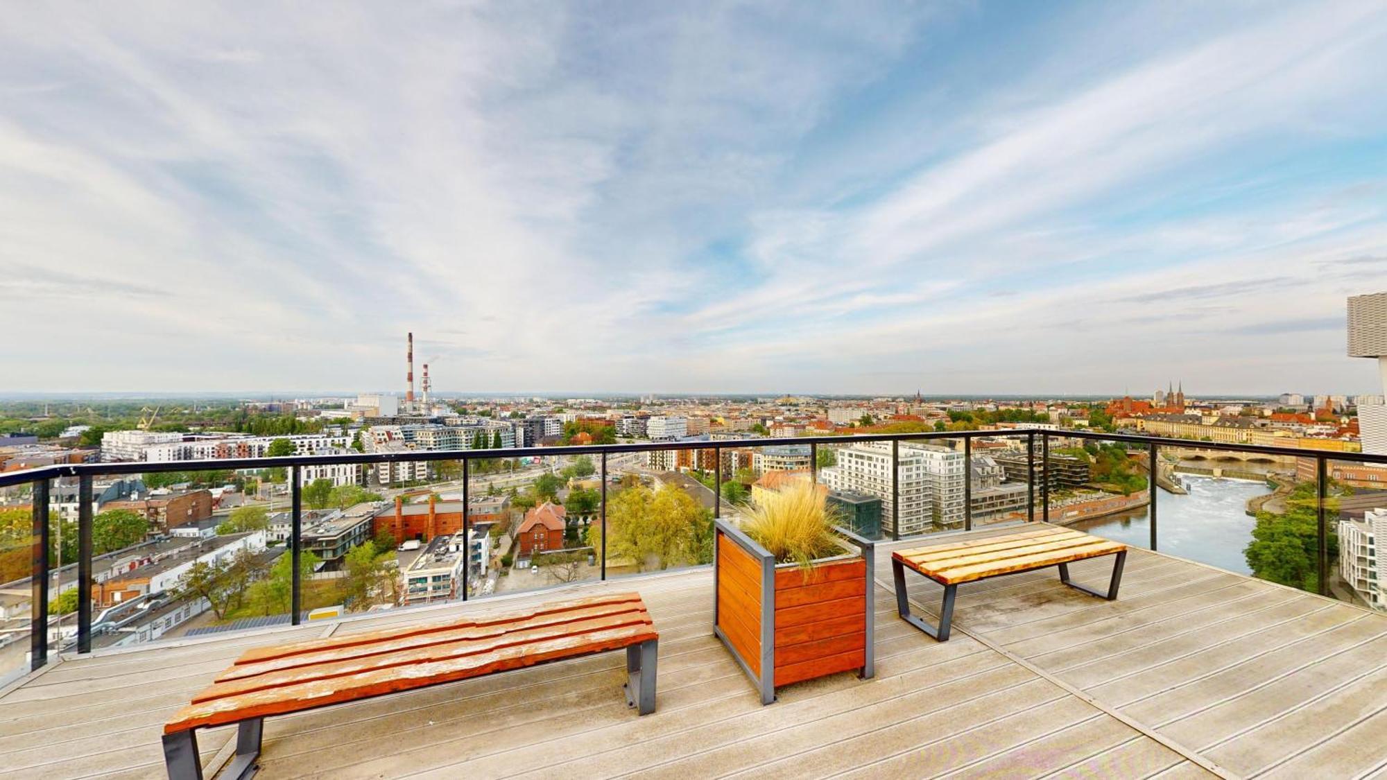 Family House By The River Odra -Panoramic Terrace - 3Room Apartment With 2 Separate Bedrooms And 2 Balconies By Wroapart-Pl- Perfect For Family & Business Stays วรอตซวาฟ ภายนอก รูปภาพ